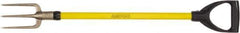 Ampco - Guncotton Fork with 29" Straight Fiberglass Handle - 6" Blade Width, 3 Tines, 9-1/2" Tine Length - Best Tool & Supply