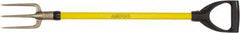 Ampco - Guncotton Fork with 29" Straight Fiberglass Handle - 4" Blade Width, 3 Tines, 5-1/4" Tine Length - Best Tool & Supply