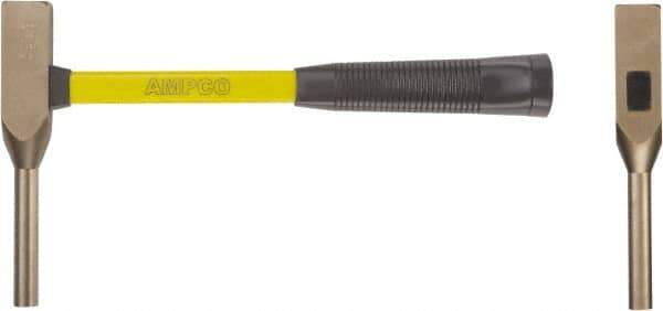 Ampco - Nonsparking Backing Out Hammer - 14" OAL, 14" Long Fiberglass Handle, 5/16" Face Diam - Best Tool & Supply