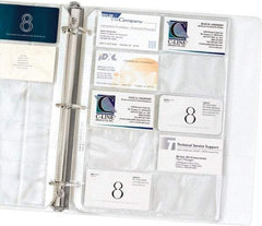 C-LINE - 10 Piece Clear Business Card/ID Protectors - 11-1/4" High x 8-1/8" Wide - Best Tool & Supply