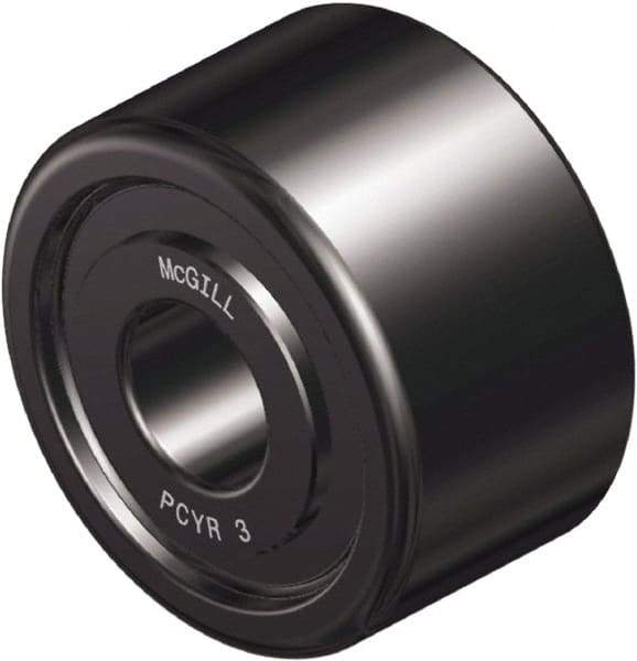 McGill - 1-3/4" Bore, 5" Roller Diam x 3-3/4" Roller Width, Steel Plain Yoke Roller - 35,800 Lb Dynamic Load Capacity, 2.85" Overall Width - Best Tool & Supply