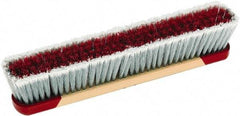 Harper Brush - 18" Medium Duty Synthetic Push Broom - 3" Bristle Length, Wood Block, Bolt-On Handle Connection, Handle Sold Separately - Best Tool & Supply