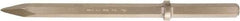 Ampco - 21" OAL, 3/4" Shank Diam, Point Chisel - Round Drive, Hex Shank - Best Tool & Supply