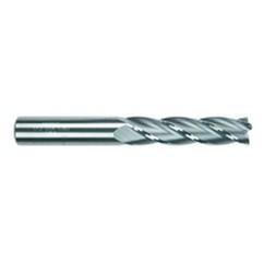 3/8 Dia. x 2-1/2 Overall Length 4-Flute Square End Solid Carbide SE End Mill-Round Shank-Center Cut-TiN - Best Tool & Supply