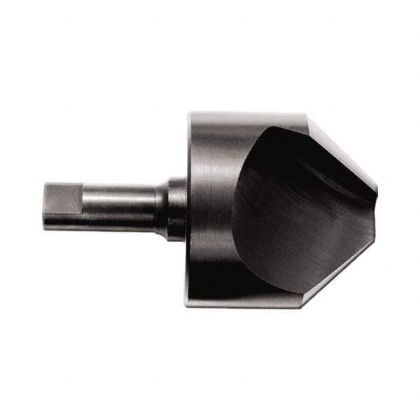 M.A. Ford - 1/2" Head Diam, 1/4" Shank Diam, 1 Flute 82° High Speed Steel Countersink - 2" OAL - Best Tool & Supply