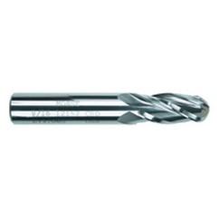 1/4 Dia. x 3 Overall Length 2-Flute Square End Solid Carbide SE End Mill-Round Shank-Center Cut-TiAlN - Best Tool & Supply