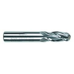 3/8" Dia. - 2-1/2" OAL - Solid CBD - TiAlN - Ball Nose SE EM - 4 FL - Best Tool & Supply