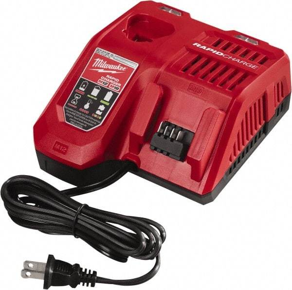 Milwaukee Tool - 18 & 12 Volt, Lithium-Ion Power Tool Charger - AC Wall Outlet Power Source - Best Tool & Supply