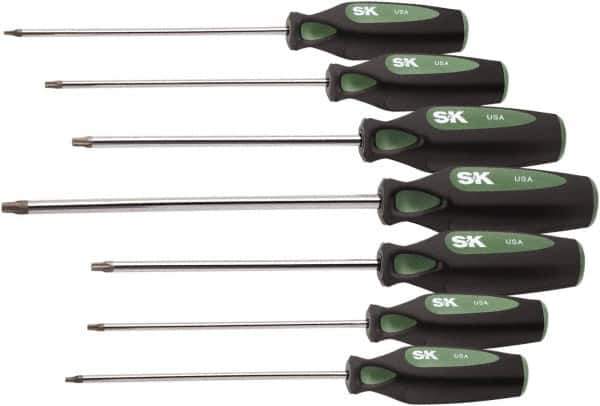 SK - 7 Piece T10 to T40 Ergonomic Handle Torx Driver Set - Best Tool & Supply