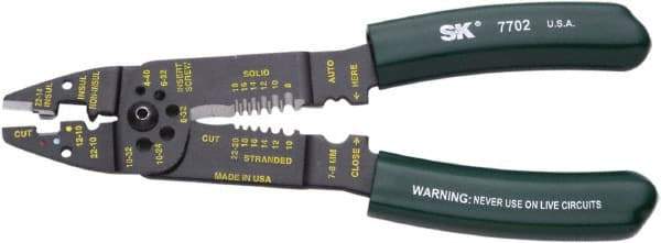 SK - 9-1/2" OAL, 10 AWG Capacity, Cutting Pliers - Vinyl Cushion Handle - Best Tool & Supply