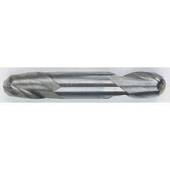 3/16 Dia. - 2 OAL - Solid Carbide - TiAlN-Ball Nose DE EM-2 FL - Best Tool & Supply
