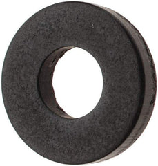 TE-CO - #10 Screw, Grade 1010 Steel Standard Flat Washer - 13/64" ID x 1/2" OD, 3/32" Thick, Black Oxide Finish - Best Tool & Supply