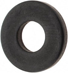 TE-CO - #8 Screw, Grade 1010 Steel Standard Flat Washer - 3/16" ID x 7/16" OD, 5/64" Thick, Black Oxide Finish - Best Tool & Supply