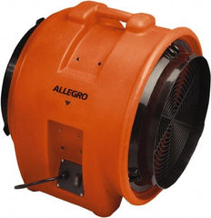 Allegro - 16" Inlet, Electric AC Axial Blower - 1 hp, 3,200 CFM (Free Air), 115 Max Voltage Rating - Best Tool & Supply