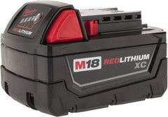 Milwaukee Tool - 18 Volt Lithium-Ion Power Tool Battery - 4 Ahr Capacity, 1-1/2 hr Charge Time, Series M18 XC RED - Best Tool & Supply