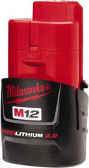 Milwaukee Tool - 12 Volt Lithium-Ion Power Tool Battery - 2 Ahr Capacity, 45 min Charge Time, Series M12 RED - Best Tool & Supply