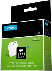 Dymo - 2-1/2" Long, White Label Printer Cartridge - For DYMO LabelWriter Printers - Best Tool & Supply