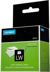 Dymo - 3-1/2" Long, Clear Label Printer Cartridge - For DYMO LabelWriter Printers - Best Tool & Supply