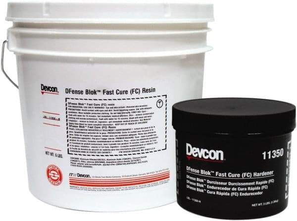 Devcon - 9 Lb Pail Two Part Epoxy - 15 min Working Time, 2,764 psi Shear Strength - Best Tool & Supply