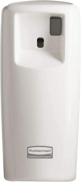 Rubbermaid - 0.019 Cu Ft Coverage, White Metered Aerosol Dispenser - D Battery Required - Best Tool & Supply