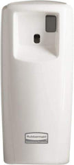 Rubbermaid - 0.019 Cu Ft Coverage, White Metered Aerosol Dispenser - D Battery Required - Best Tool & Supply