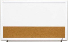 Ability One - 2" High x 22" Wide Combination Dry Erase and Natural Cork - Melamine, 32" Deep - Best Tool & Supply