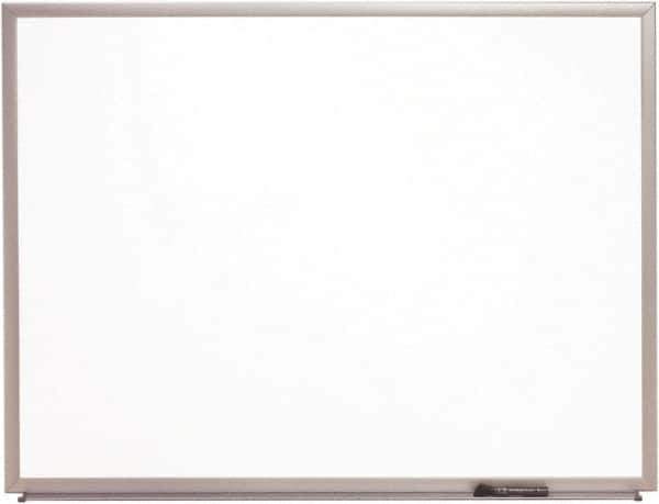 Ability One - 2" High x 24" Wide Porcelain on Steel Magnetic Marker Board with Wood Frame - Porcelain, 36" Deep - Best Tool & Supply