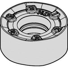 Kennametal - RNPJ1605M0 HD Grade KCPM20 Carbide Milling Insert - TiN/MT/TiCN/Al2O3 Finish, 1/4" Thick, 16mm Inscribed Circle - Best Tool & Supply