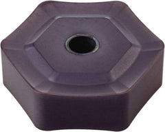 Kennametal - HNPX5354 Grade KC514M Carbide Milling Insert - TiAlN Finish, 7/32" Thick, 0.6378" Inscribed Circle, 1/16" Corner Radius - Best Tool & Supply