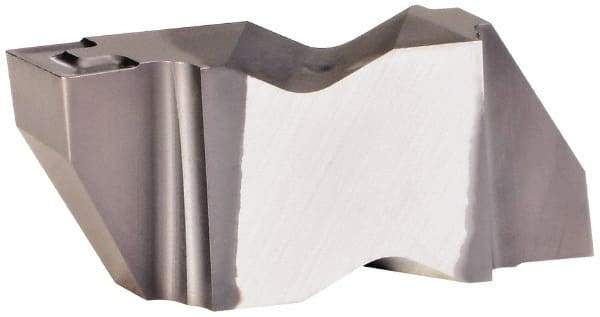 Kennametal - 3M400NG K Grade KCU10, 3.99mm Cutting Width Carbide Grooving Insert - 3.81mm Max Depth of Cut, Left Hand, 0.32mm Corner Radius, AlTiN Finish - Best Tool & Supply