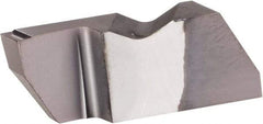 Kennametal - 3125NFD K Grade KCU25, 3.18mm Cutting Width Carbide Grooving Insert - 6.35mm Max Depth of Cut, Left Hand, 0.19mm Corner Radius, AlTiN Finish - Best Tool & Supply