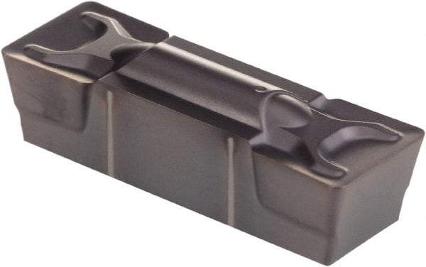 Kennametal - 1005G GMN Grade KCP25, 10.05mm Cutting Width Carbide Grooving Insert - 8.1mm Max Depth of Cut, Neutral, 0.79mm Corner Radius, TiCN/Al2O3 Finish - Best Tool & Supply