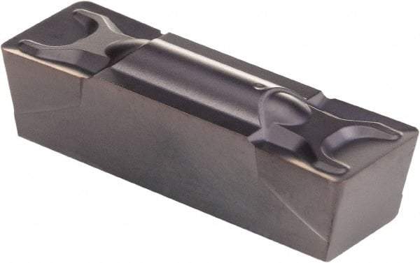 Kennametal - 375G GMN Grade KCU10, 9.53mm Cutting Width Carbide Grooving Insert - 7.95mm Max Depth of Cut, Neutral, 0.79mm Corner Radius, AlTiN Finish - Best Tool & Supply