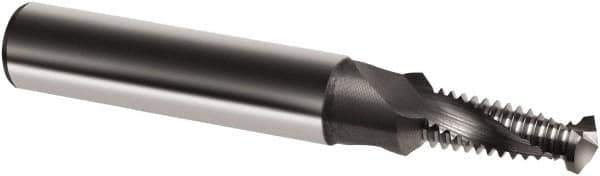 Guhring - M6x1.00 Metric, 0.1969" Cutting Diam, 2 Flute, Solid Carbide Helical Flute Thread Mill - Internal Thread, 13.9mm LOC, 62mm OAL, 8mm Shank Diam - Best Tool & Supply