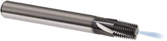 Guhring - 1/8-27 NPTF, 0.2874" Cutting Diam, 4 Flute, Solid Carbide Helical Flute Thread Mill - Internal Thread, 9.88mm LOC, 64mm OAL, 8mm Shank Diam - Best Tool & Supply