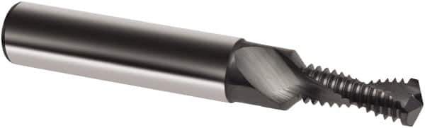 Guhring - M10x2.00 Metric, 0.3346" Cutting Diam, 2 Flute, Solid Carbide Helical Flute Thread Mill - Internal Thread, 22.5mm LOC, 80mm OAL, 12mm Shank Diam - Best Tool & Supply