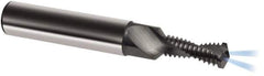 Guhring - 1/4-28 UNF, 0.2165" Cutting Diam, 2 Flute, Solid Carbide Helical Flute Thread Mill - Internal Thread, 1/2" LOC, 62mm OAL, 8mm Shank Diam - Best Tool & Supply