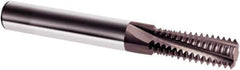 Guhring - #12-24 UNC, 0.161" Cutting Diam, 3 Flute, Solid Carbide Helical Flute Thread Mill - Internal Thread, 0.48" LOC, 2-1/2" OAL, 1/4" Shank Diam - Best Tool & Supply