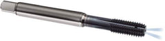 Guhring - M8x1.25 Metric 6HX D9/D10 Thread Limit Bottoming Thread Forming Tap - Powdered Metal High Speed Steel, AlCrN Finish, 90mm OAL, Series 1717 - Best Tool & Supply