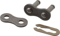 Browning - 5/8" Pitch, ANSI 50, Spring Type Roller Chain Connecting Link - For Use with Single Strand Chain - Best Tool & Supply