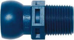 Loc-Line - 1/2" Hose ID, Male to Female Coolant Hose Connector - 3/8 BSPT, For Loc-Line Modular Hose Systems - Best Tool & Supply