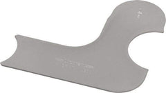 Starrett - 1/2 Inch Radius Gage - Satin Chrome Finish, Stainless Steel - Best Tool & Supply