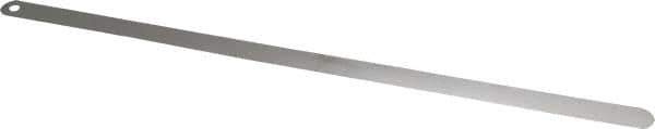 Starrett - 0.03mm Thick x 1/2 Inch Wide x 300mm Leaf Length, Parallel Feeler Gage - Tempered Steel - Best Tool & Supply