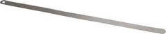 Starrett - 0.04mm Thick x 1/2 Inch Wide x 300mm Leaf Length, Parallel Feeler Gage - Tempered Steel - Best Tool & Supply