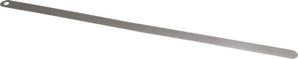 Starrett - 0.05mm Thick x 1/2 Inch Wide x 300mm Leaf Length, Parallel Feeler Gage - Tempered Steel - Best Tool & Supply