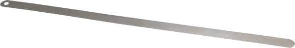 Starrett - 0.06mm Thick x 1/2 Inch Wide x 300mm Leaf Length, Parallel Feeler Gage - Tempered Steel - Best Tool & Supply