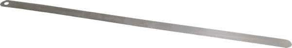 Starrett - 0.08mm Thick x 1/2 Inch Wide x 300mm Leaf Length, Parallel Feeler Gage - Tempered Steel - Best Tool & Supply