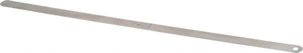 Starrett - 0.1mm Thick x 1/2 Inch Wide x 300mm Leaf Length, Parallel Feeler Gage - Tempered Steel - Best Tool & Supply