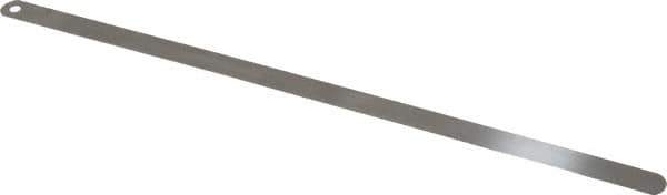 Starrett - 0.4mm Thick x 1/2 Inch Wide x 300mm Leaf Length, Parallel Feeler Gage - Tempered Steel - Best Tool & Supply