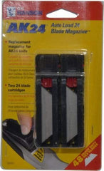 C.H. Hanson - 48 Piece Steel Utility Knife Blade - 3-1/2" OAL, 2" Blade Length - Best Tool & Supply